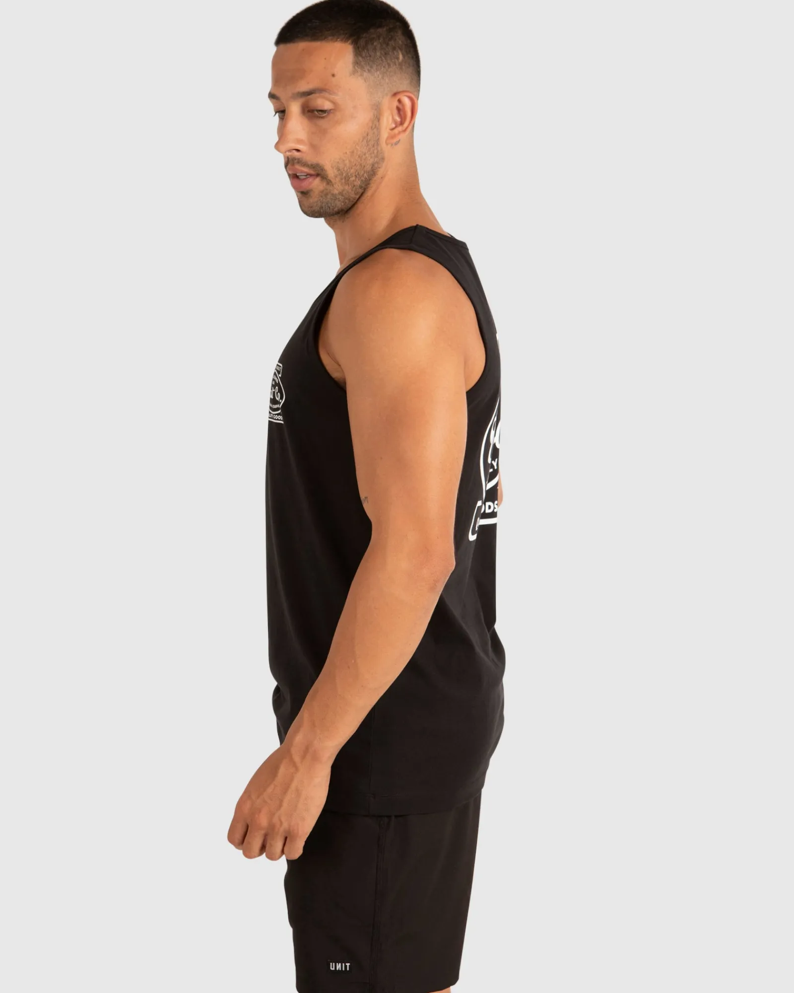 Unit Clothing UNIT Craft Mens Singlet BLACK Shop