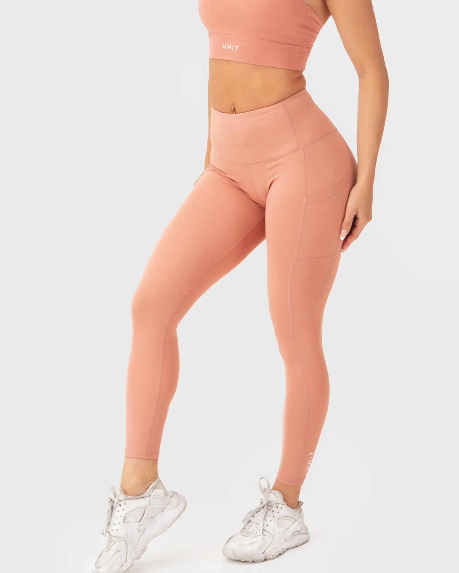 Unit Clothing UNIT Energy Ladies Active Leggings DUSTY ROSE Best