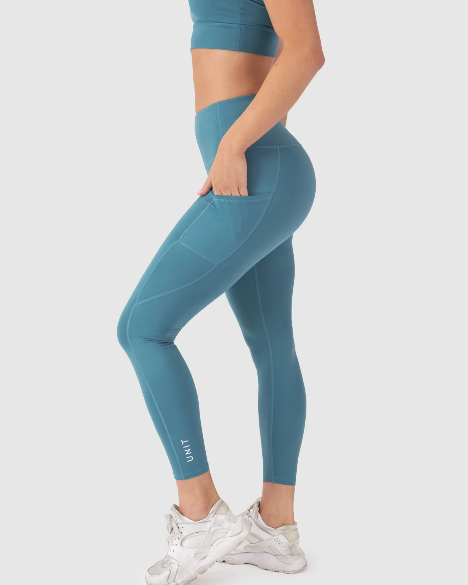 Unit Clothing UNIT Energy Ladies Leggings JADE BLUE Clearance
