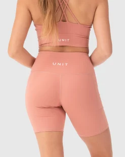 Unit Clothing UNIT Energy Ladies Sport Shorts DUSTY ROSE Cheap