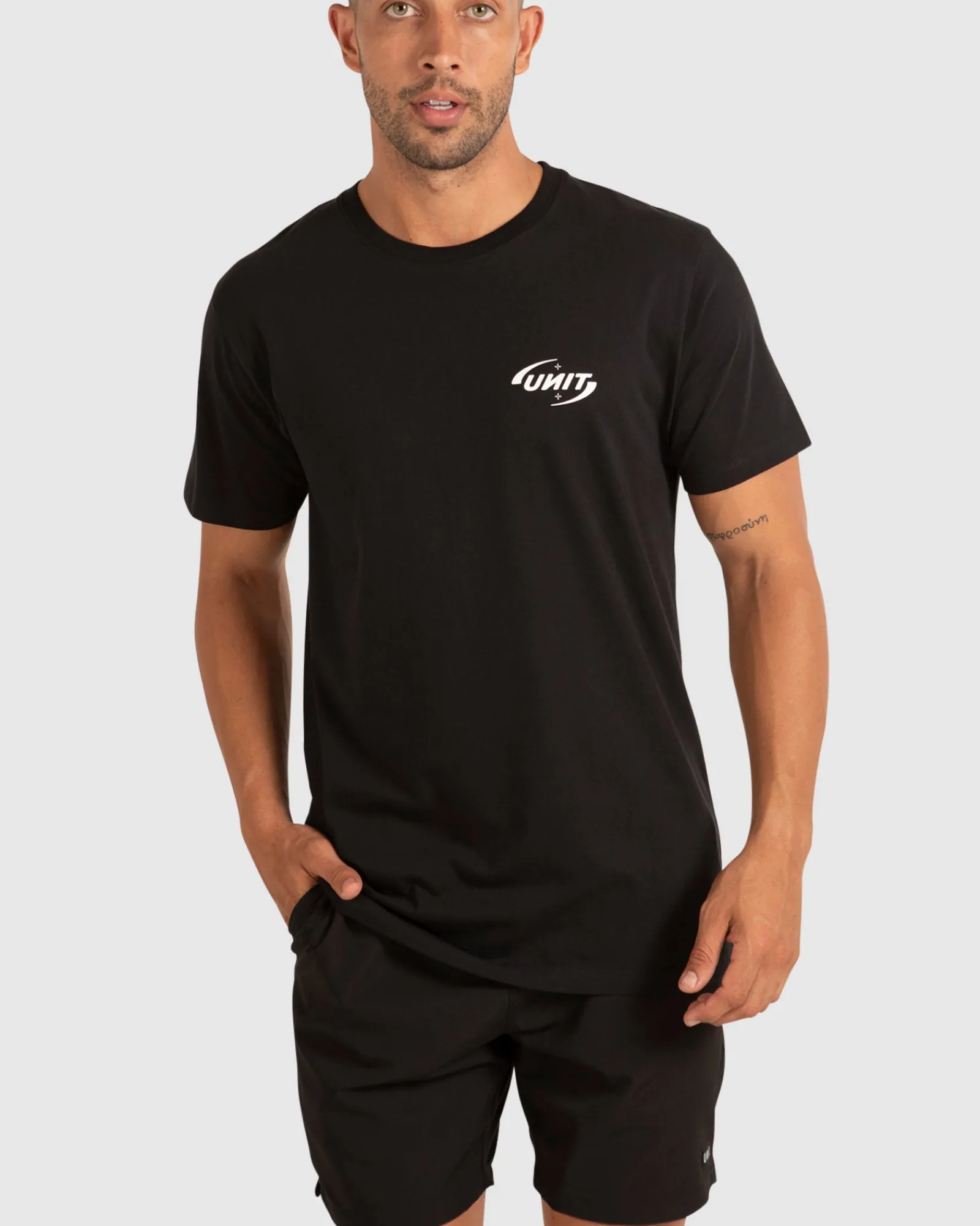 Unit Clothing UNIT Flare Mens T-Shirt BLACK Cheap