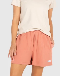 Unit Clothing UNIT Husky Ladies Fleece Shorts DUSTY ROSE Cheap