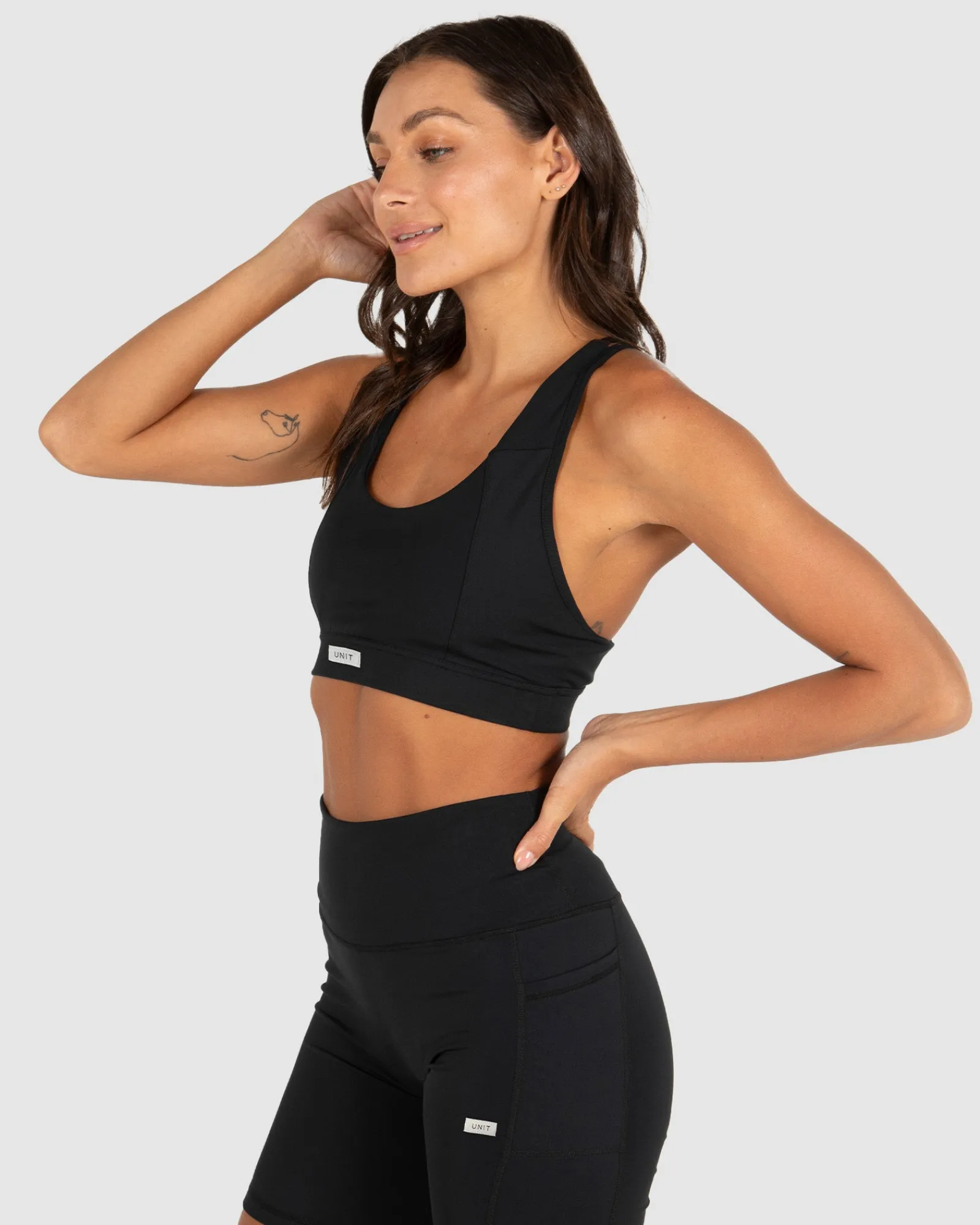 Unit Clothing UNIT Ladies Glide Tight Fit Padded Sport Bra New