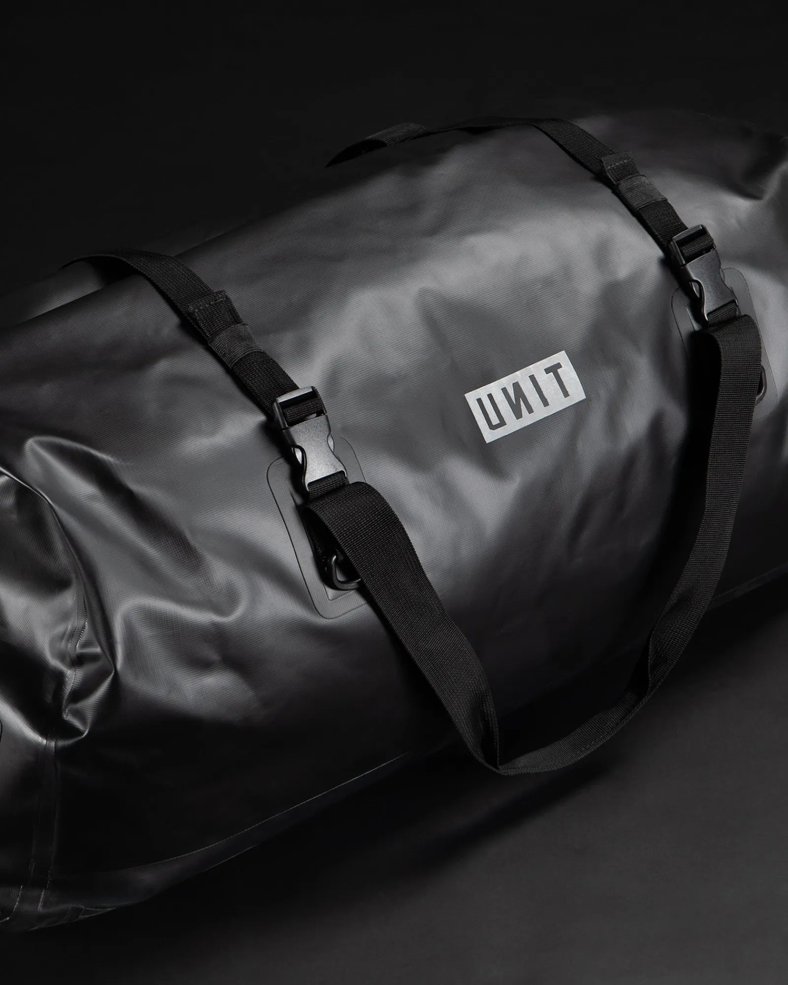 Unit Clothing UNIT Large Waterproof Duffle Bag - Summit BLACK Cheap