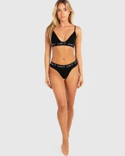 Unit Clothing UNIT Layer Ladies Triangle Bra BLACK New