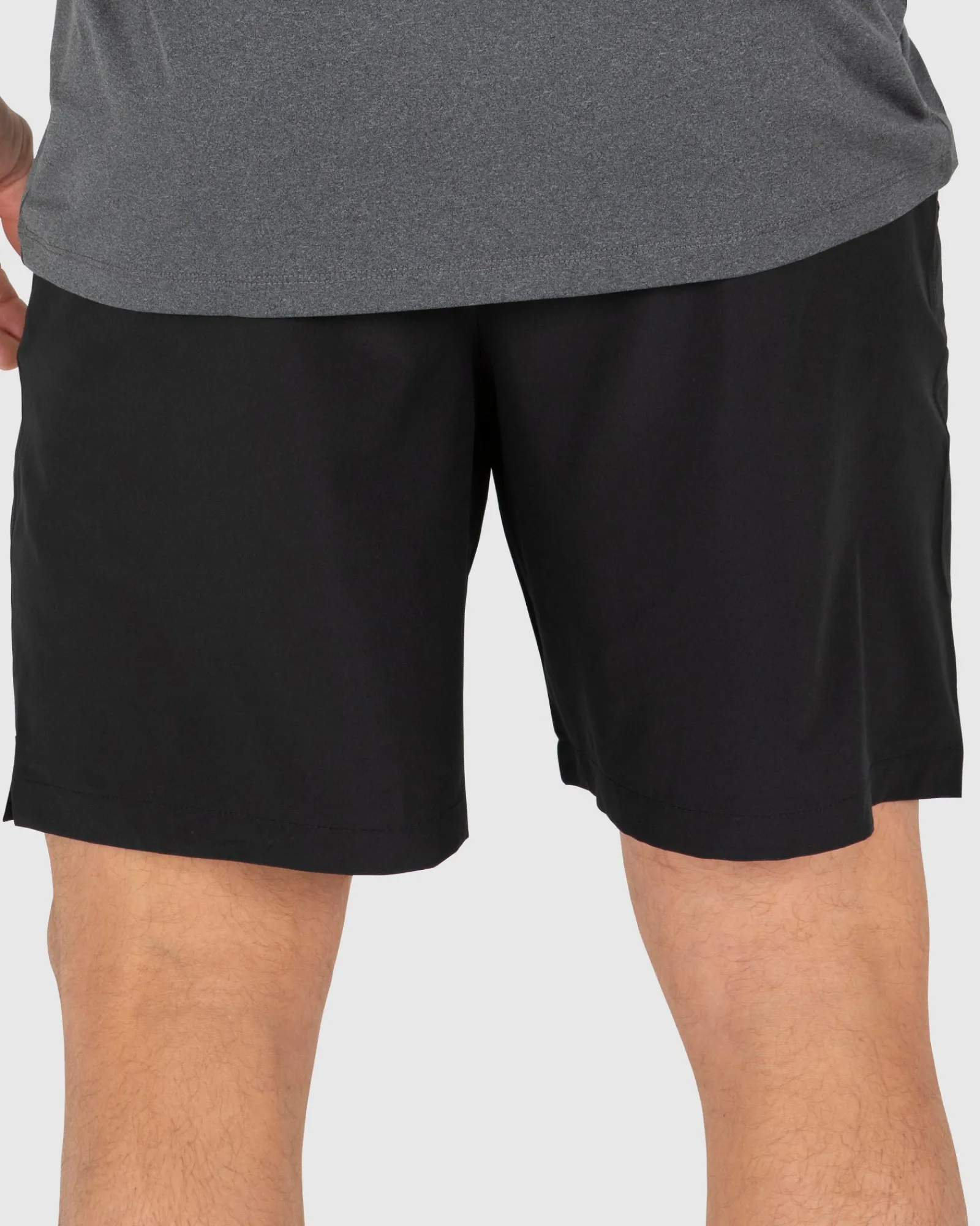 Unit Clothing UNIT Mens Central Stretch Shorts 19" BLACK Store