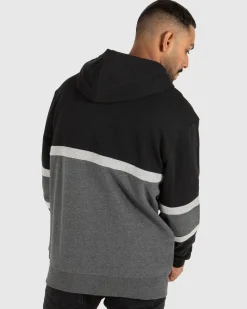 Unit Clothing UNIT Mens Empire Zip Thru Hoodie BLACK Cheap