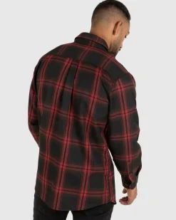 Unit Clothing UNIT Mens Newtown Flannel Shirt Cheap