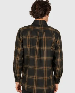 Unit Clothing UNIT Mens Newtown Flannel Shirt Cheap