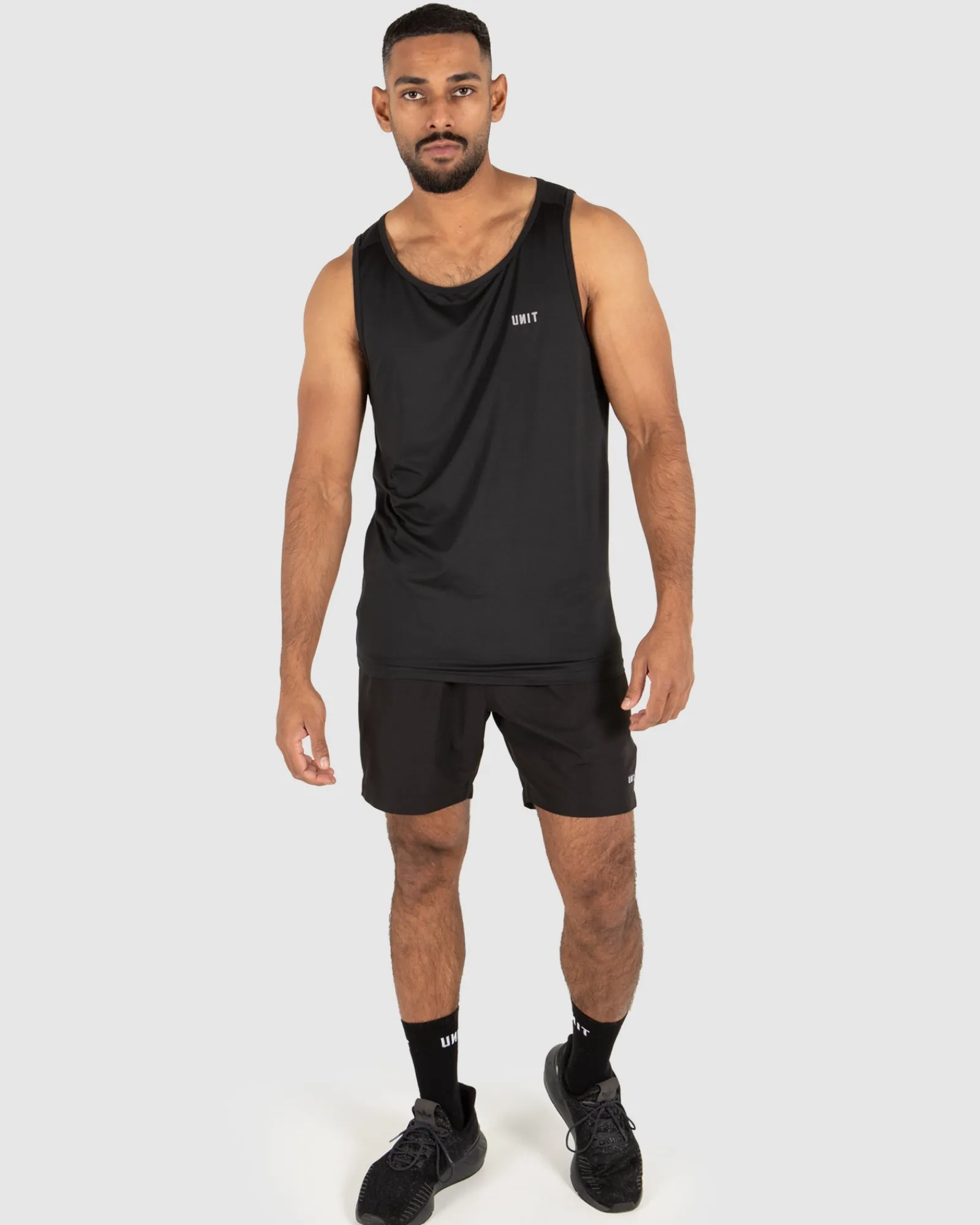 Unit Clothing UNIT Mens Pro Flex Sports Tank BLACK Cheap