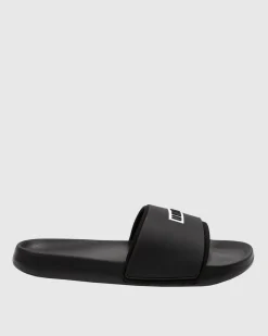 Unit Clothing UNIT Mens Stack Slide Footwear BLACK Discount