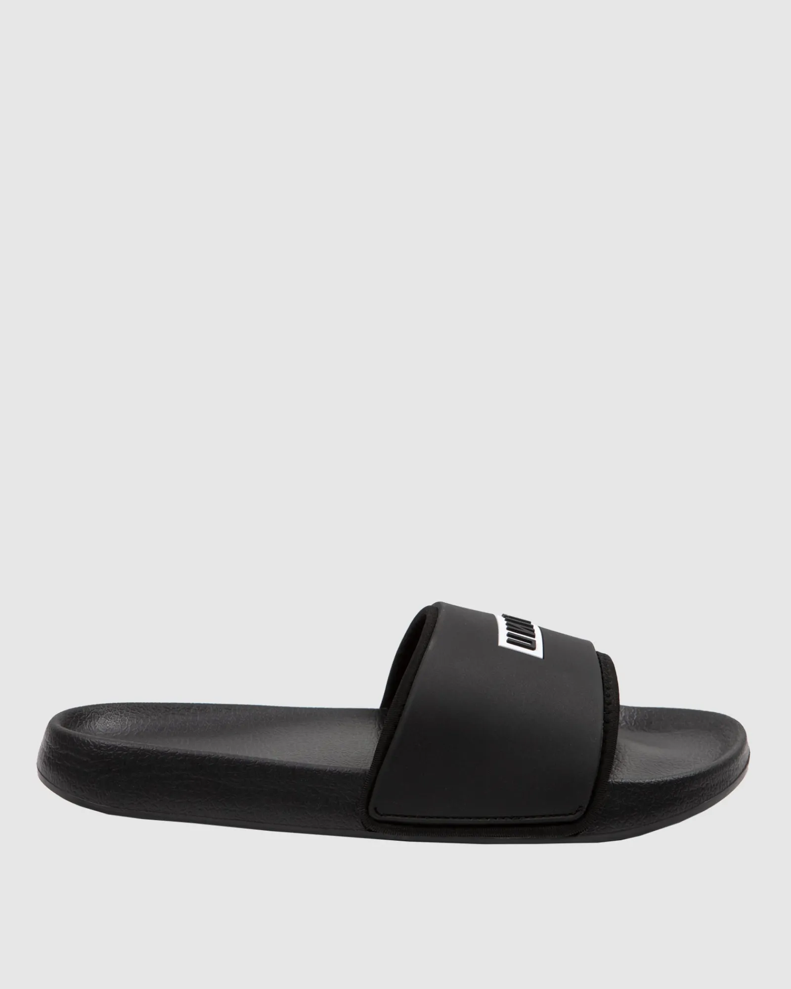 Unit Clothing UNIT Mens Stack Slide Footwear BLACK Discount