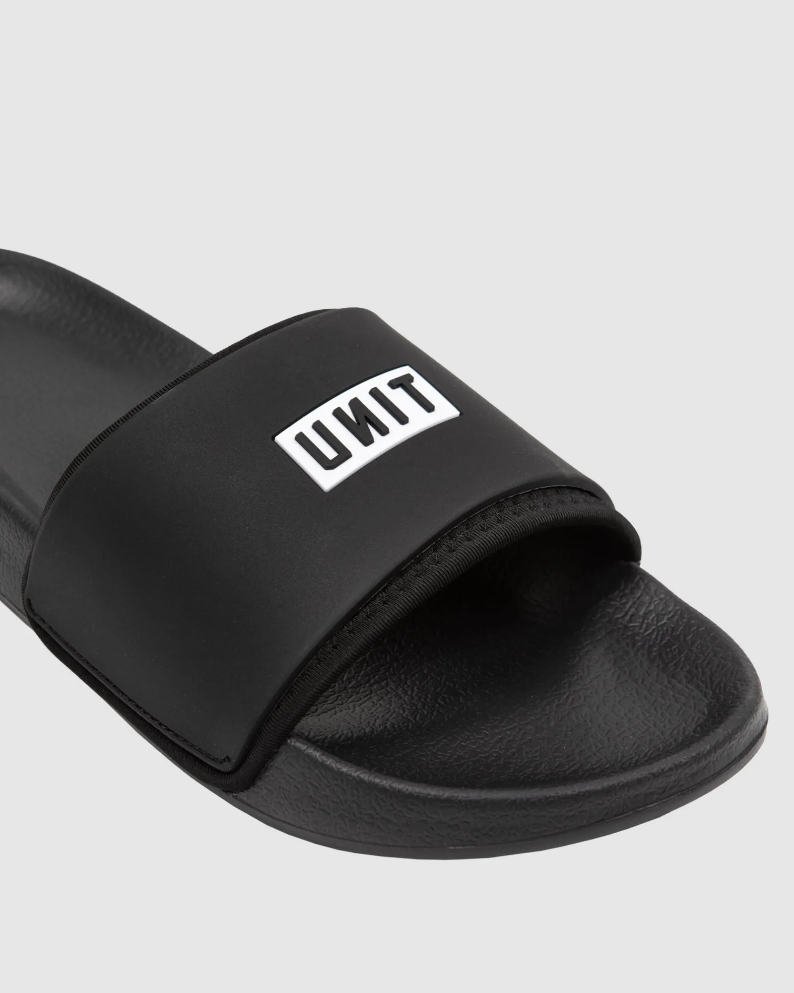 Unit Clothing UNIT Mens Stack Slide Footwear BLACK Discount