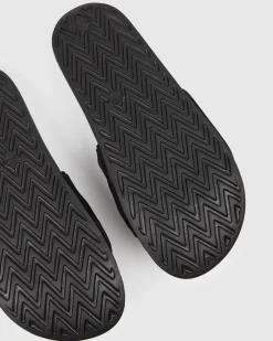 Unit Clothing UNIT Mens Stack Slide Footwear BLACK Discount