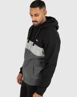 Unit Clothing UNIT Mens Unite Zip Thru Hoodie - Sherpa Lined BLACK Store