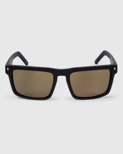 Unit Clothing UNIT Primer Sunglasses - Matte Black Gold Polarised MB GOLD Fashion
