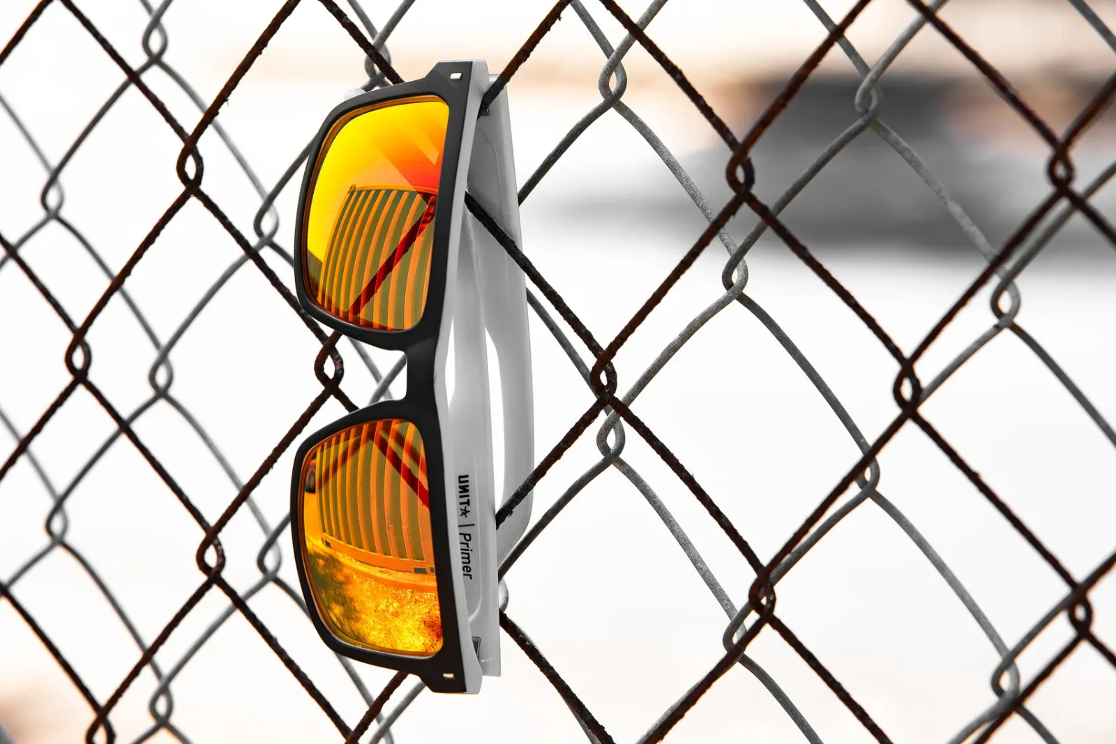Unit Clothing UNIT Primer Sunglasses - Matte Black White Polarised MB WHITE Best