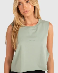 Unit Clothing UNIT Studio Ladies Crop Muscle Tee Flash Sale